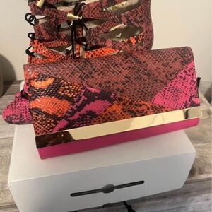 Aldo pink bag and heels